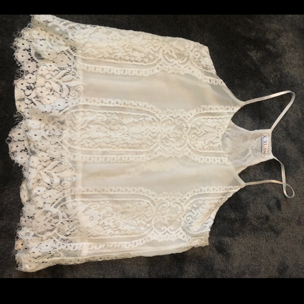 Lace tank top